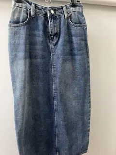 デニムブルー タイトスカート