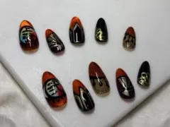 【再販】 キャラクターモチーフネイル 鬼滅の刃 童磨 人気 アニメ 無限城