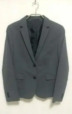 【美品】ユニクロ ストレッチテーラードジャケット グレー Sサイズ