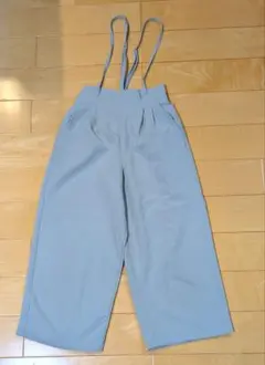 グローバルワーク　GLOBAL WORK サスペンダー付きワイドパンツ　130