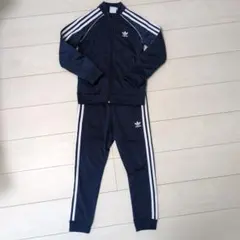 adidas ジャージセット ネイビー 3本ライン