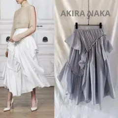 【美品】AKIRA NAKA アキラナカ ストライプ フリルスカートのサムネイル