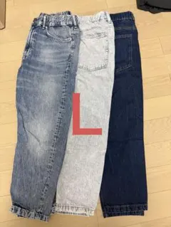 H&M RELAXED TAPERED & DENIM Ｌサイズ　3本セット
