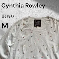 訳あり✨Cynthia Rowley ビーズ　セーター M ニット　トップス