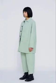エンフォルド ウールコート 新品 24FW 黄緑 - メルカリ
