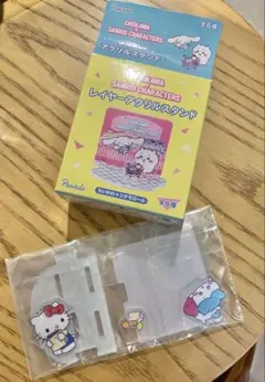 ちいかわ×サンリオキャラクターズ レイヤーアクリルスタンド ハチワレハローキティ