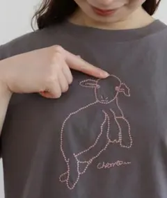 ビュルデサボン　ヤギ刺繍Tシャツのサムネイル