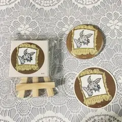 &TEAM JO ジョー　ミニキャンバスボードコレクション　缶バッジ