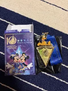 上海ディズニー10周年記念グッズ チップ&デール フラッグマグネット