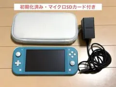 Switch Lite ターコイズ ★マイクロSD★ハードケース★充電コード Switch Lite ターコイズ ☆マイクロSD☆ハードケース☆充電コード
