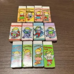쿠츠와 지우개 쇼와 레트로 팬시 12개 세트