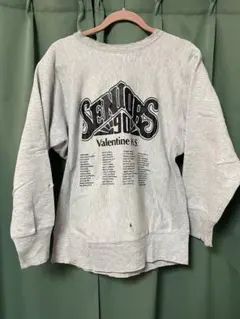 雰囲気系　リバースウィーブ　90s 刺繍タグ　L