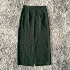 『UNIQLO』ストレッチダブルフェイスナロースカート　タイト　ロング　Iライン