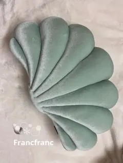 Francfranc フランフラン 貝殻 クッション マーメイド シェル 今、話題のインテリア♡Francfrancのシェルモチーフのインテリアグッズ