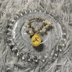 사만다 타바사 이니셜 K 가방 매력 진주 꽃