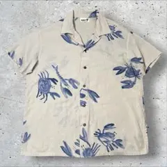 美品✨ HAI SPORTING GEAR シャツ イッセイミヤケ 蟹 紺 Mのサムネイル