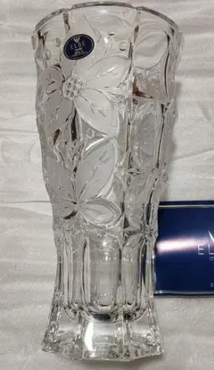 未使用 ELBEクリスタル花瓶 25㌢