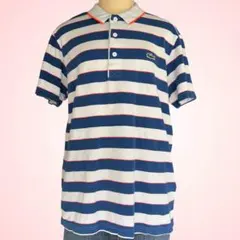 ラコステ ships別注 マリンボーダー ポロシャツ XL フランス復刻タグ