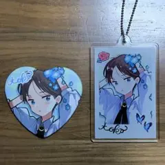 ハレルヤベイビー LAFARY コラボ ハート缶バッジ アクリルキーホルダー