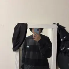 KOOKYN' ストライプトレーナー ブラック・グレー