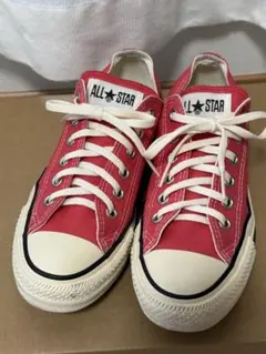 コンバース　ローカット　ローズレッド（ピンク）　24.5cm
