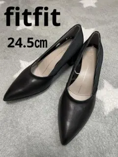 未使用級 fitfit ポインテッドヒールニーカーバイカラー24.5㎝