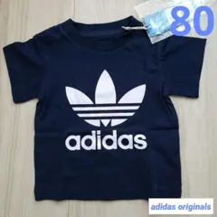新品タグ付☆アディダス オリジナルス キッズ ベビー ロゴTシャツ 80cm