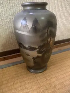 石彫刻 壽山石 花鳥 彫刻花瓶 花入れ 中国 陶器 花瓶 花模様 黒い台座
