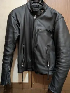 Rookie Leathers ブラックレザージャケット M