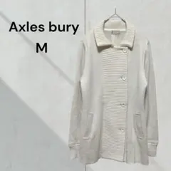 アリスバーリー ニットジャケット ウール　羽織り　白　カーディガン