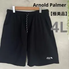 【極美品】アーノルドパーマー ハーフパンツ 4L 大きいサイズ 黒　763のサムネイル