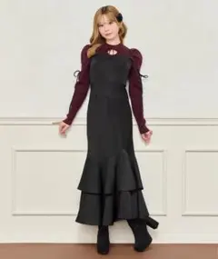 apres jour デザインティアードキャミワンピース