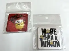 ミニオンズ フィーバー スクエア缶バッジ  2個セット