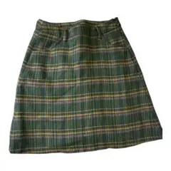 earth music&ecology チェック柄ミニスカート M