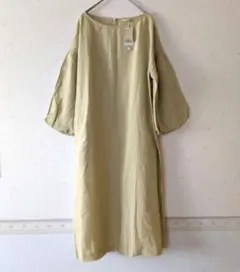 スタディオクリップ❋新品7689円ボリュームリネンワンピース