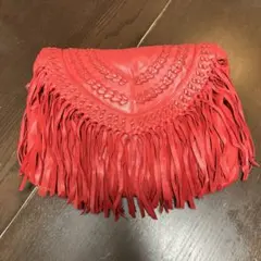 【革】フリンジバック 4way斜め掛け ショルダー クラッチ トート おしゃれ鞄