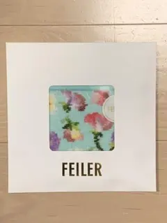 ギフト用　FEILER フェイラー タオルハンカチ 花柄　スイートピー　水色のサムネイル