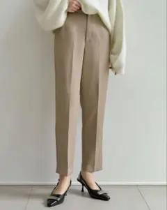 Re:EDIT ツイルハイウエストダーツテーパードパンツのサムネイル