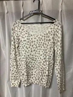 ニット　トップス　ダルメシアン柄　ペイトンプレイス　美品のサムネイル
