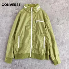 CONVERSE　コンバース　ナイロンジャケット　ブルゾン　ロゴプリント　L