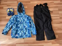 【送料無料】cosbyスキーウェア160上下セット おまけ手袋付き　パス券入れ有