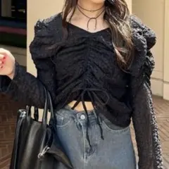 【前後2WAY】ジゴスリーブシャーリングブラウス