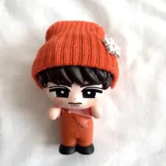 ソフビ　すのチル　チルぬい　雪の結晶付きオレンジニット帽⑧ 向井康二　スノーマン