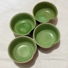 たち吉 緑釉 小鉢 陶器 4点セット ①