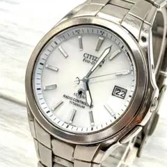 CITIZEN 電波ソーラー 美品 メンズ H415-S033047 デイト - メルカリ
