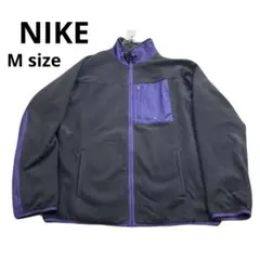 00s NIKE メンズ フリースジャケット パープル×ブラック