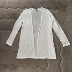 H&M DIVIDED 長袖カーディガン ホワイトのサムネイル