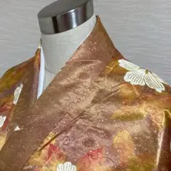 KA1983 洗える着物 小紋 身丈153cm ポリエステル 化繊