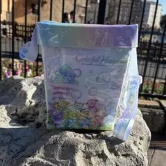 東京ディズニーシー　ダッフィー＆フレンズ　カラフルハピネス　ポップコーンケース