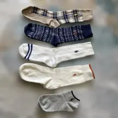 美品⭐️ポロ・ラルフ・ローレン 靴下5足セット メンズ